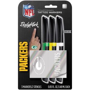 Packers Temporary Tattoo markers